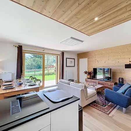 Apartment Neuf 3 A Combloux, Vue Mont Blanc, Jardin, Parking, Wifi - Fr-1-560-143 Combloux